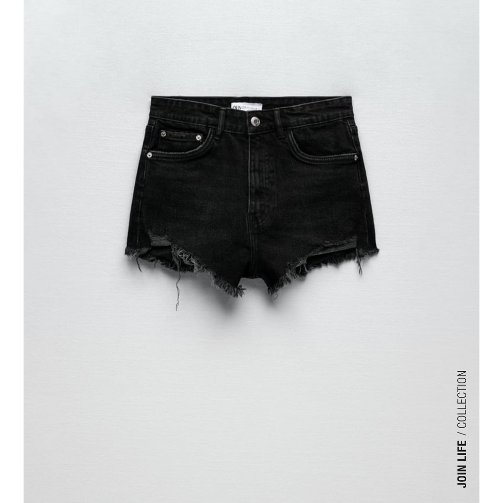 Zara High Rise Denim Shorts